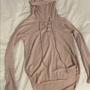 American Eagle Soft & Sexy Plush Criss-Cross Top